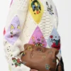 Cats Mini Flamenco Clutch in Nappa Calfskin