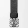 Chunky Anagram Belt in Supple Grained Calfskin