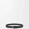 Chunky Woven Belt in Vegetable-Tanned Calfskin