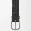 Chunky Woven Belt in Vegetable-Tanned Calfskin
