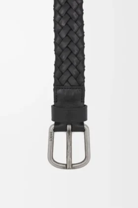 Chunky Woven Belt in Vegetable-Tanned Calfskin