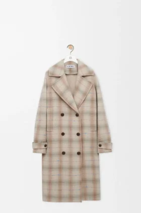 Coat in Wool and Cashmere Blend