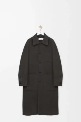 Coat in Wool and Silk