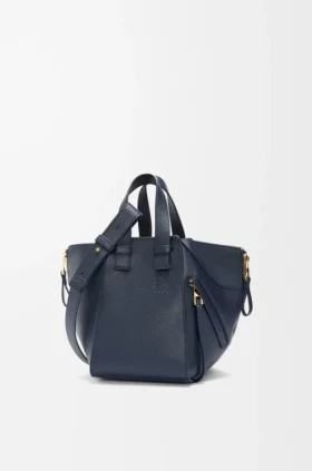 Compact Hammock Bag in Soft Grained Calfskin