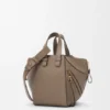 Compact Hammock Bag in Soft Grained Calfskin