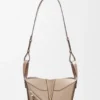 Compact Hammock Bag in Soft Grained Calfskin