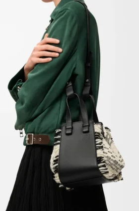 Compact Hammock Bag in Woven Textile