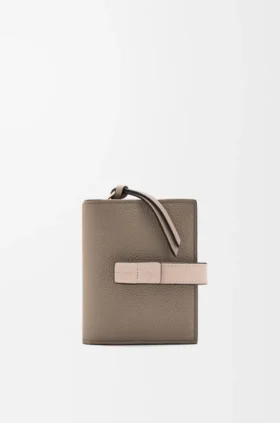 Compact Zip Wallet in Soft Grained Calfskin Compact Zip Wallet in Soft Grained Calfskin