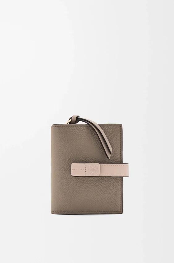 Compact Zip Wallet in Soft Grained Calfskin Compact Zip Wallet in Soft Grained Calfskin