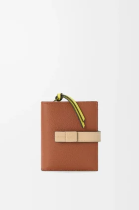 Compact Zip Wallet in Soft Grained Calfskin