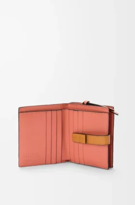 Compact Zip Wallet in Soft Grained Calfskin Compact Zip Wallet in Soft Grained Calfskin