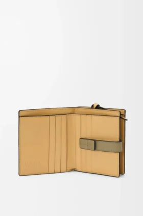 Compact Zip Wallet in Soft Grained Calfskin Compact Zip Wallet in Soft Grained Calfskin