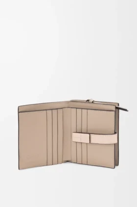 Compact Zip Wallet in Soft Grained Calfskin Compact Zip Wallet in Soft Grained Calfskin