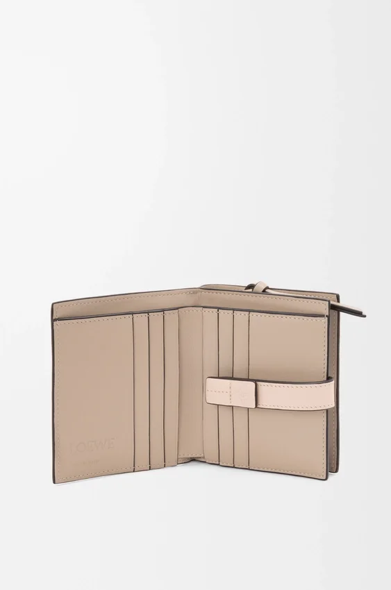 Compact Zip Wallet in Soft Grained Calfskin Compact Zip Wallet in Soft Grained Calfskin