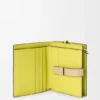 Compact Zip Wallet in Soft Grained Calfskin