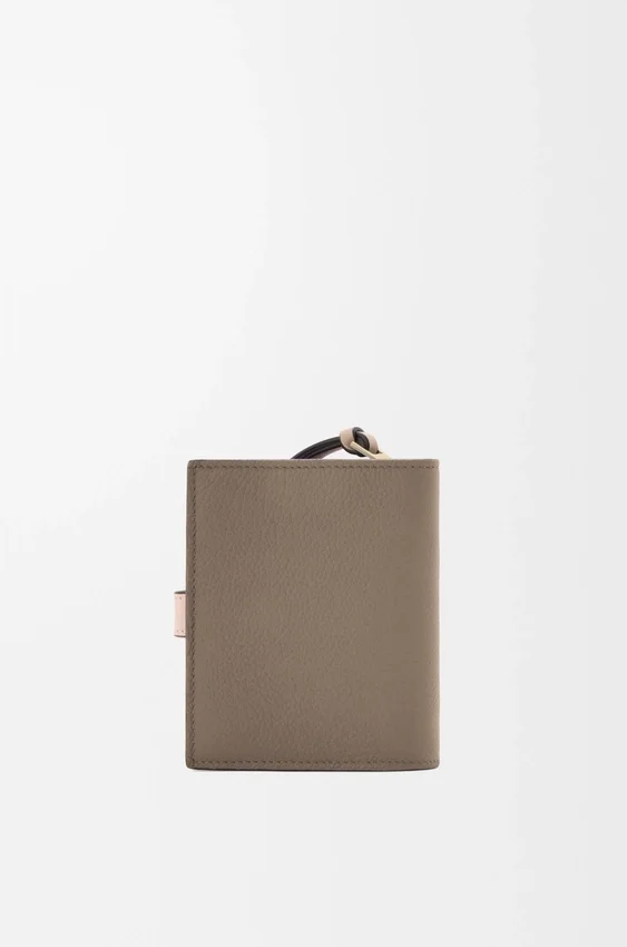Compact Zip Wallet in Soft Grained Calfskin Compact Zip Wallet in Soft Grained Calfskin