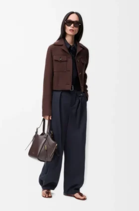 Cropped Jacket in Wool