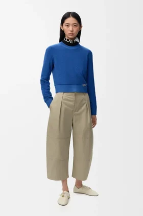 Cropped Trousers in Cotton