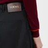 Cropped Trousers in Cotton and Silk
