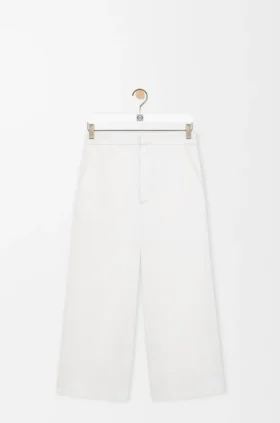 Cropped Trousers in Denim