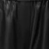 Cropped Trousers in Nappa Lambskin and Suede Goatskin