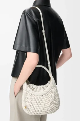 Diamond Hobo Bag in Calfskin