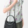 Diamond Hobo Bag in Calfskin