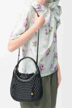 Diamond Hobo Bag in Calfskin
