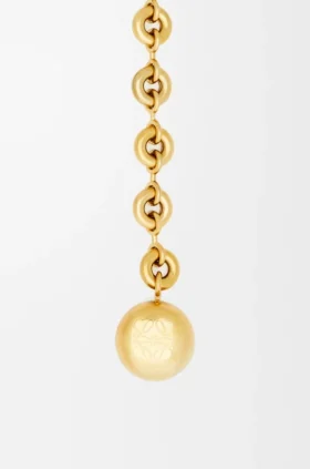 Donut Chain Belt in Brass