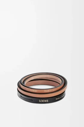 Double Bangle Set in Classic Calfskin