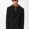 Double-Breasted Jacket in Wool