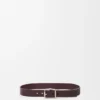 Double Roller Curve Belt in Vegetable-Tanned Calfskin