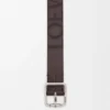 Double Roller Curve Belt in Vegetable-Tanned Calfskin