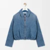 Draped Jacket in Denim Draped Jacket in Denim