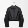 Draped Jacket in Nappa Lambskin