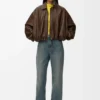 Draped Jacket in Nappa Lambskin