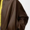 Draped Jacket in Nappa Lambskin
