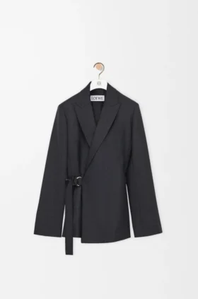 Draped Jacket in Wool Draped Jacket in Wool