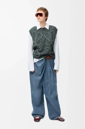 Draped Jeans in Denim Draped Jeans in Denim