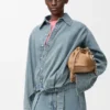 Draped Shirt in Denim Draped Shirt in Denim