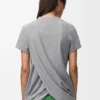 Draped T-Shirt in Cotton