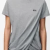 Draped T-Shirt in Cotton