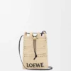 Drawstring Pocket in Raffia