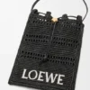 Drawstring Pocket in Raffia