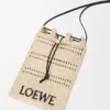 Drawstring Pocket in Raffia