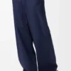 Drawstring Trousers in Cotton Blend