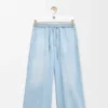 Drawstring Trousers in Denim