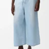 Drawstring Trousers in Denim