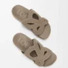 Ease Monogram Slide in Suede