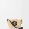 Eclipse Pochette in Raffia and Calfskin